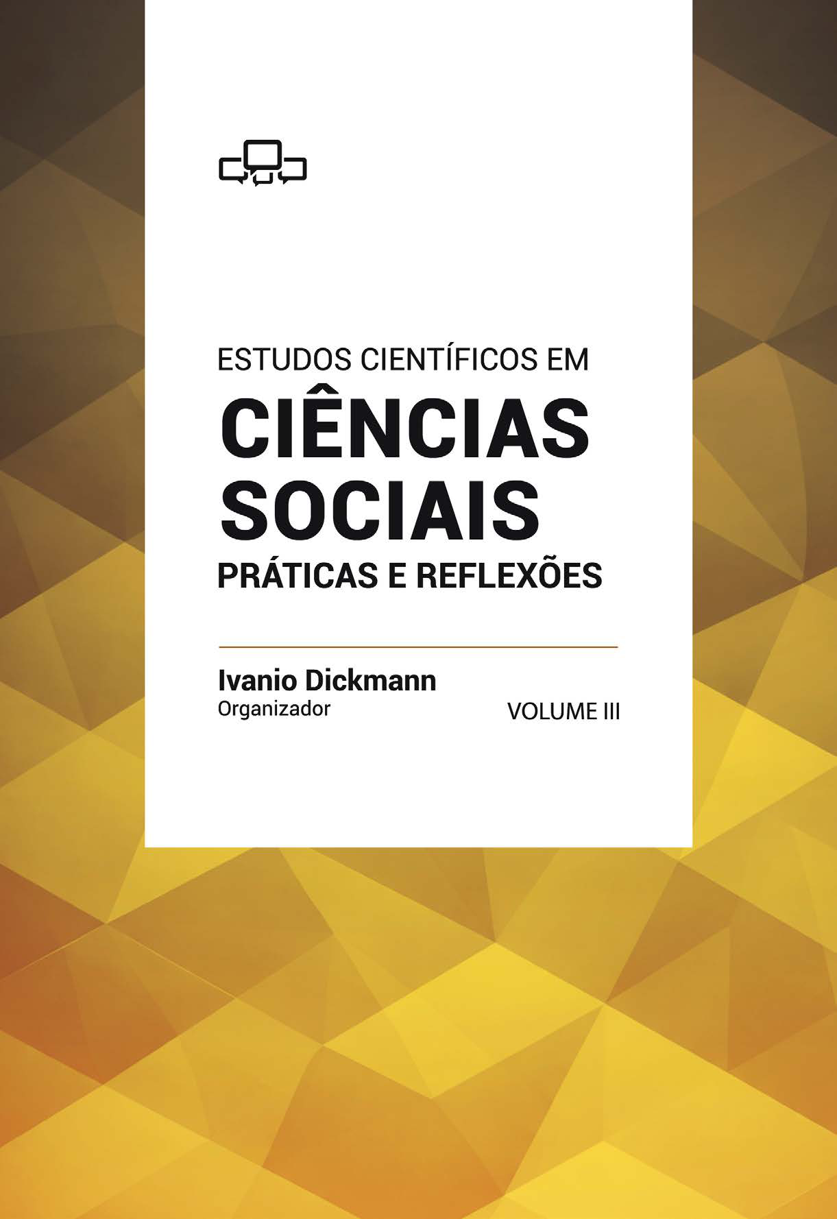 Capa da coletânea Estudos Científicos em Ciências Sociais, volume III